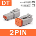 1Set DT Connector 2P/3P/4P/6P/8P 22-16AWG Waterproof Electrical Deutsch Connector Plug Kit DT06-2S DT04-2P For Car