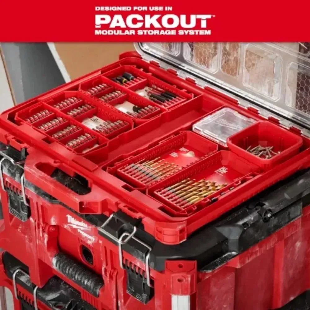 Milwaukee 48-89-4670 15PC SHOCKWAVE™ RED HELIX™ Titanium Drill Bit Set – Impact Duty