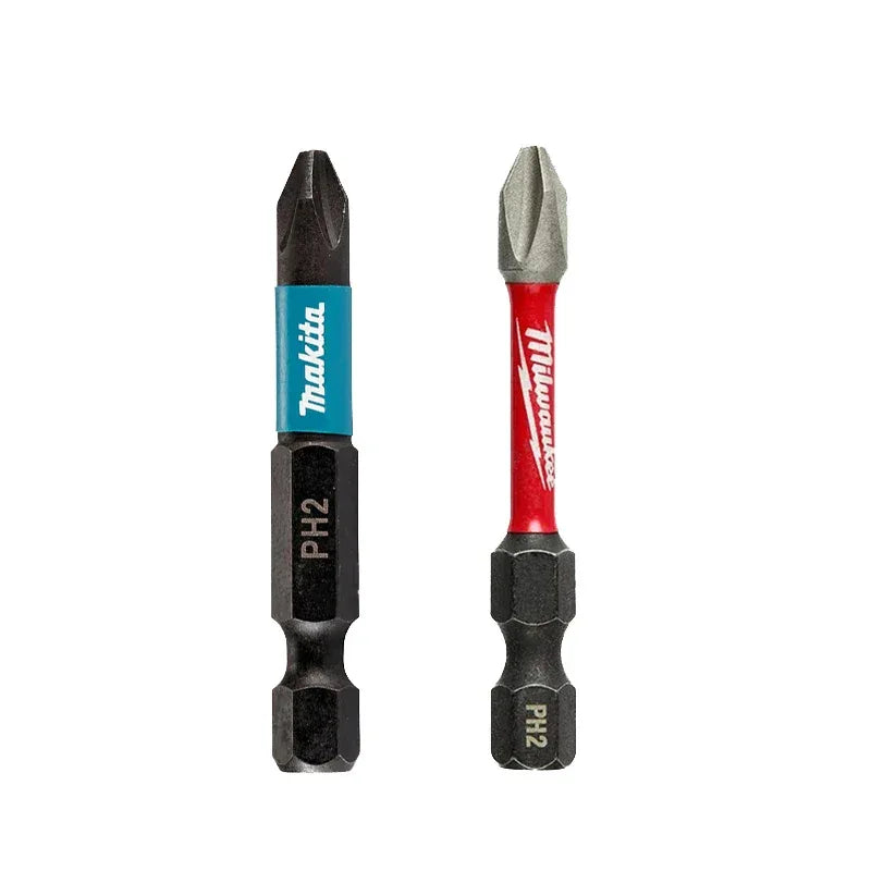 Impact Bits PH2 50/57mm – DEWALT, Makita, BOSCH & Milwaukee 2PCS HSS Drill Set