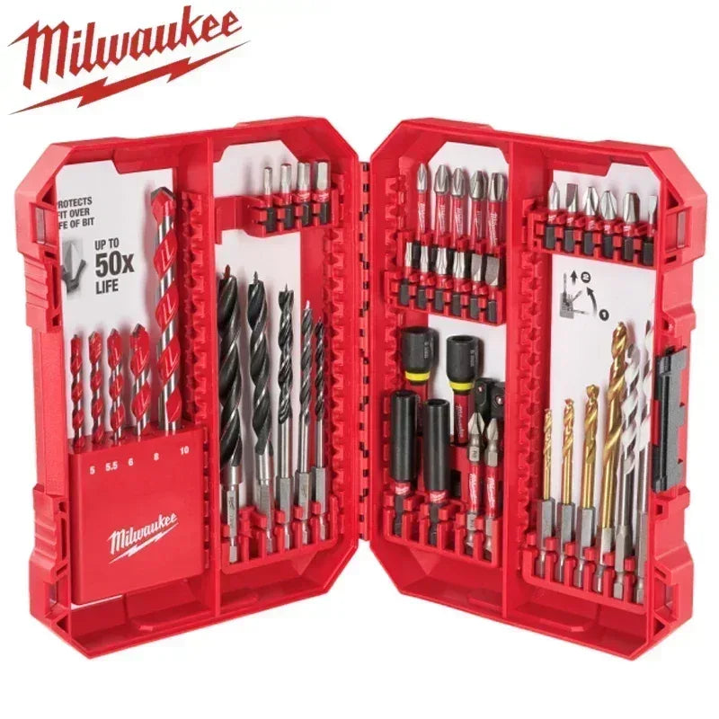 Milwaukee SHOCKWAVE Impact Duty Drill & Drive Bit Set – 46PC Power Tool Accessory