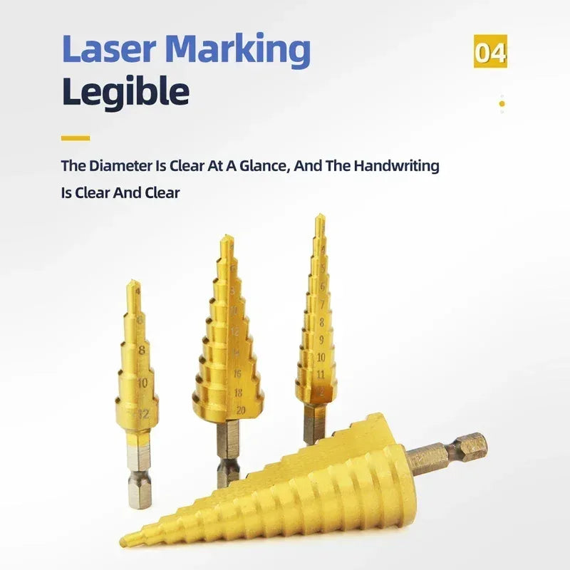 step drill bit set for electricians and DIY UK