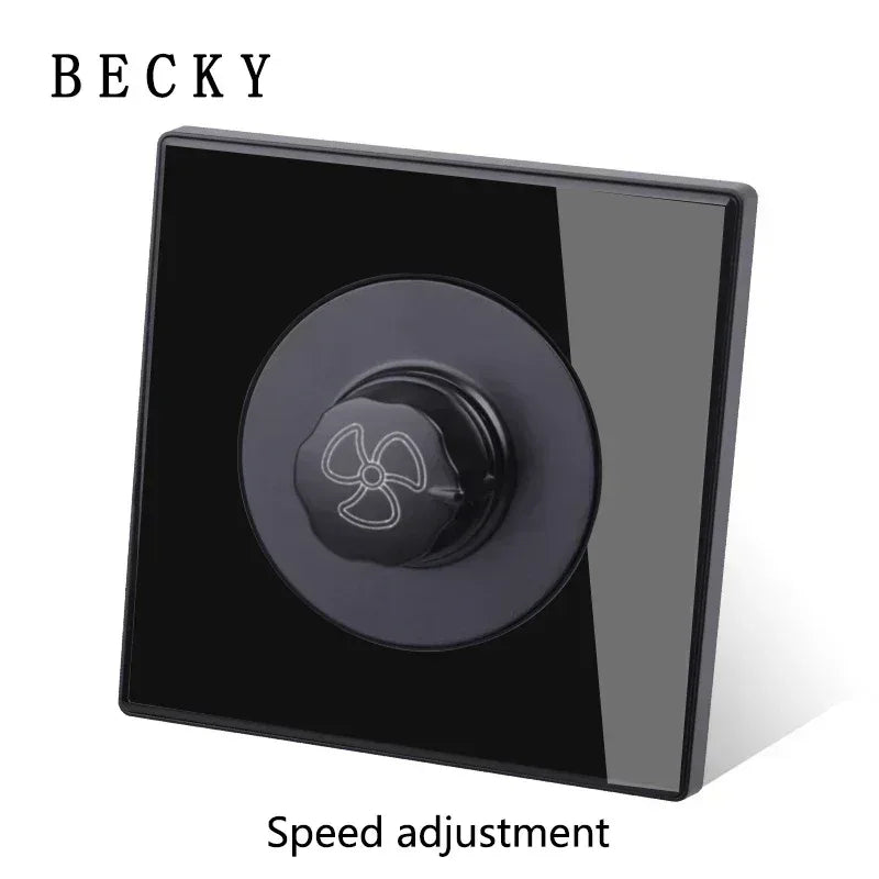 Black Tempered Glass Wall Switch Panel Led European 16a Socket Retro Toggle Light Switch Eu Uk Standard 2usb Socket 1Gang-4gang