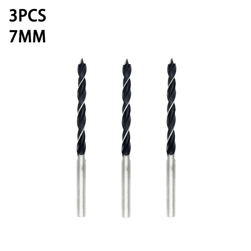 3/5pcs 3 4 5 6 7 8 10mm Quick Change Metal Tools 1/4" Hex Shank Wood HCS Drill Bit Set Round handle