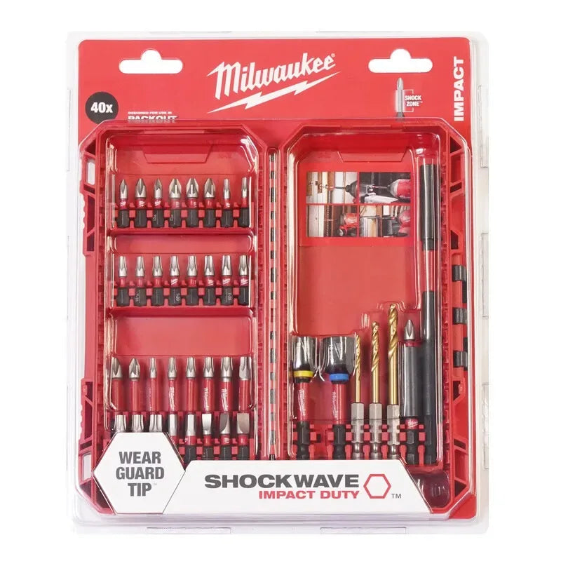 Milwaukee 4932492004 Shockwave Impact Duty Bit Set - 40 PC Tool Accessories