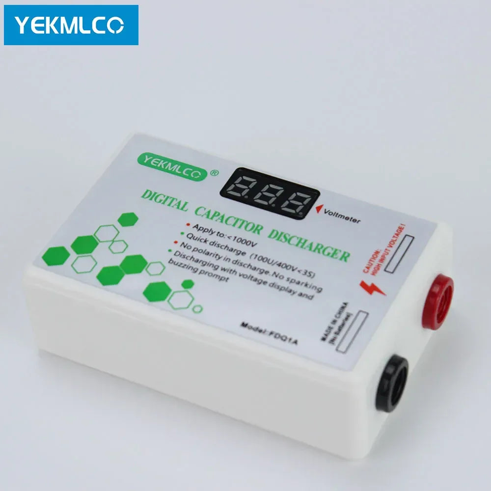 High voltage capacitor discharger for electronics repair
