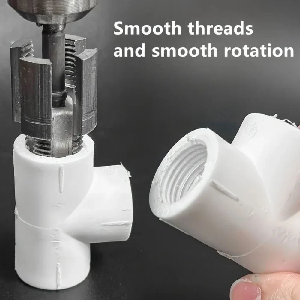 electric drill pipe threading tool for PPR pipe thread repair DN15 DN20 integrated thread opener