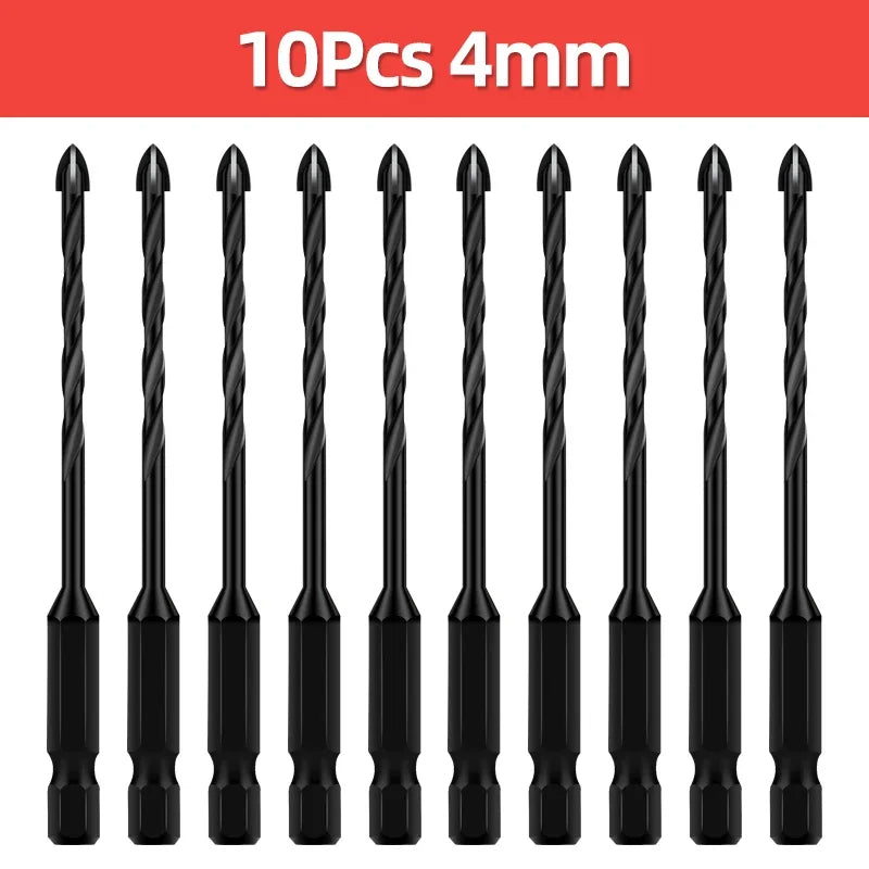 Tungsten Carbide Tile & Glass Drill Bit Set (3–12mm)