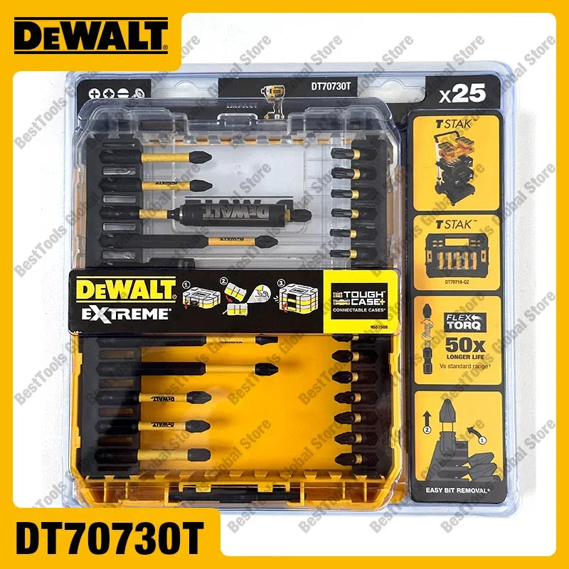 DEWALT DT70730T 25-Piece Drill & Drive Screwdriving Bit Set – Power Tool Accessories