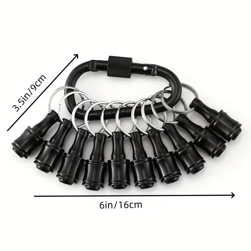 10PCS Multi-Functional Socket Wrench Set with Drill Bit Adapter