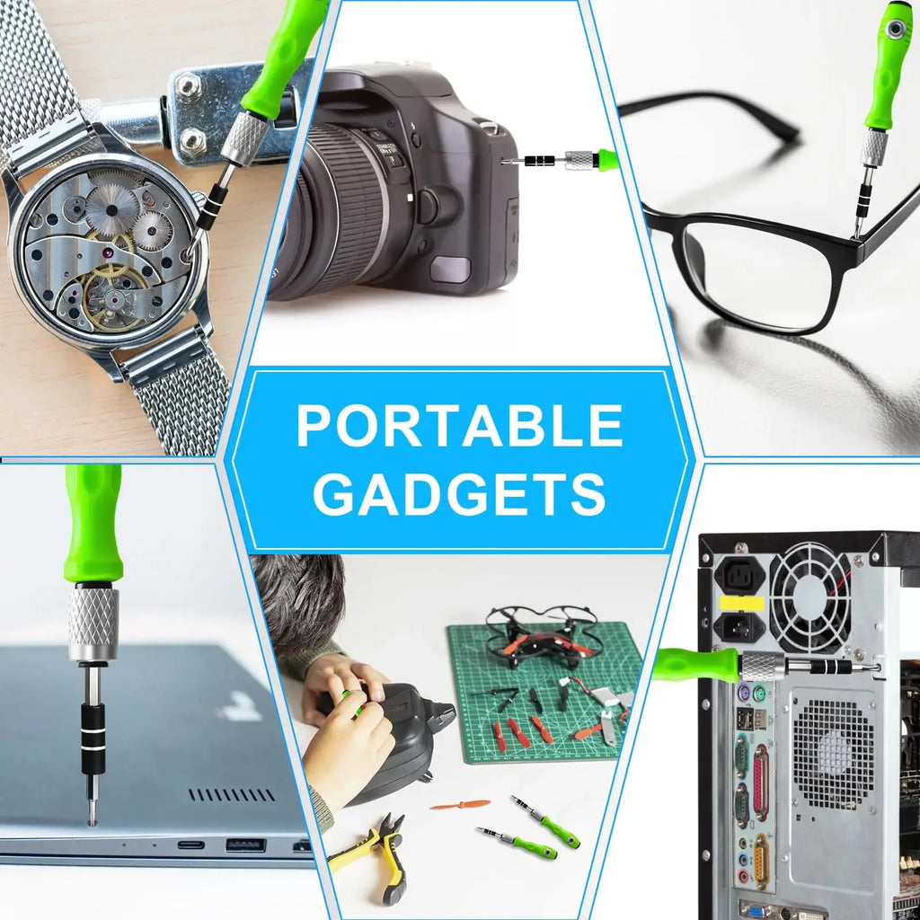 30-in-1 precision screwdriver set, mini repair kit, PS5 cleaning kit, men's tool set, suitable for glasses, MacBook, watches,