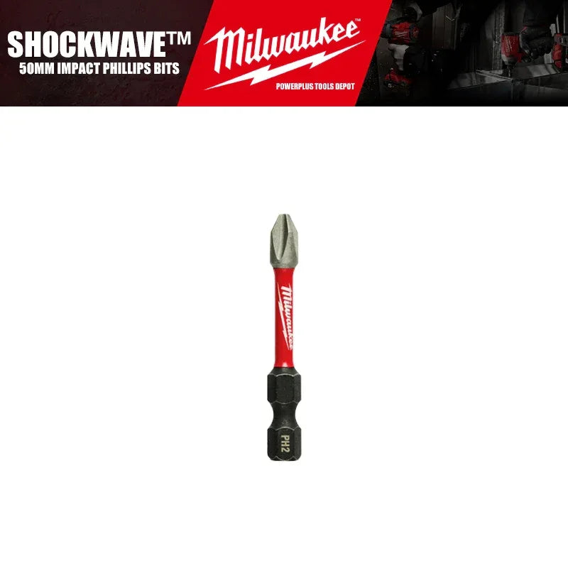 Milwaukee SHOCKWAVE™ Impact Phillips Bits – Durable Driver Bit Set