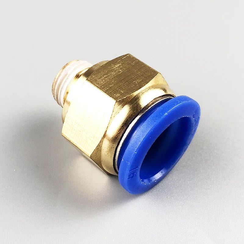 20PCS Pneumatic Air Connector Fitting PC 4mm 6mm 8mm 10mm 12mm Thread 1/8" 1/4" 3/8" 1/2" Hose Fittings Pipe Quick Connectors
