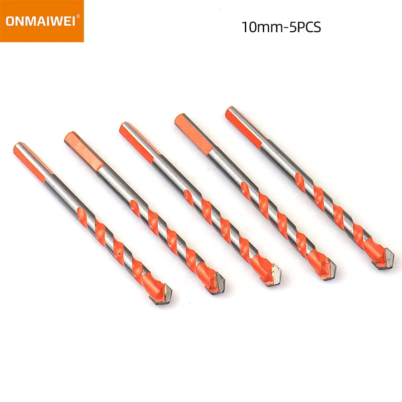 3-12mm Threaded Triangle Tungsten Steel Wall Tile Concrete Drilling Bit Household Marble Overlord Diamond Hand Electric Drill