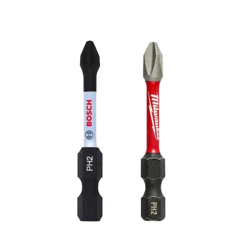 Impact Bits PH2 50/57mm – DEWALT, Makita, BOSCH & Milwaukee 2PCS HSS Drill Set