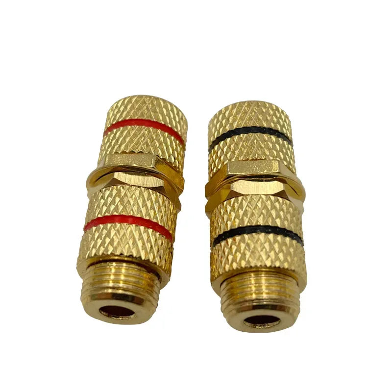 4Pcs P790 Speaker Audio Cable Docking Plug 4mm Banana Plug Female To Female Extension Socket