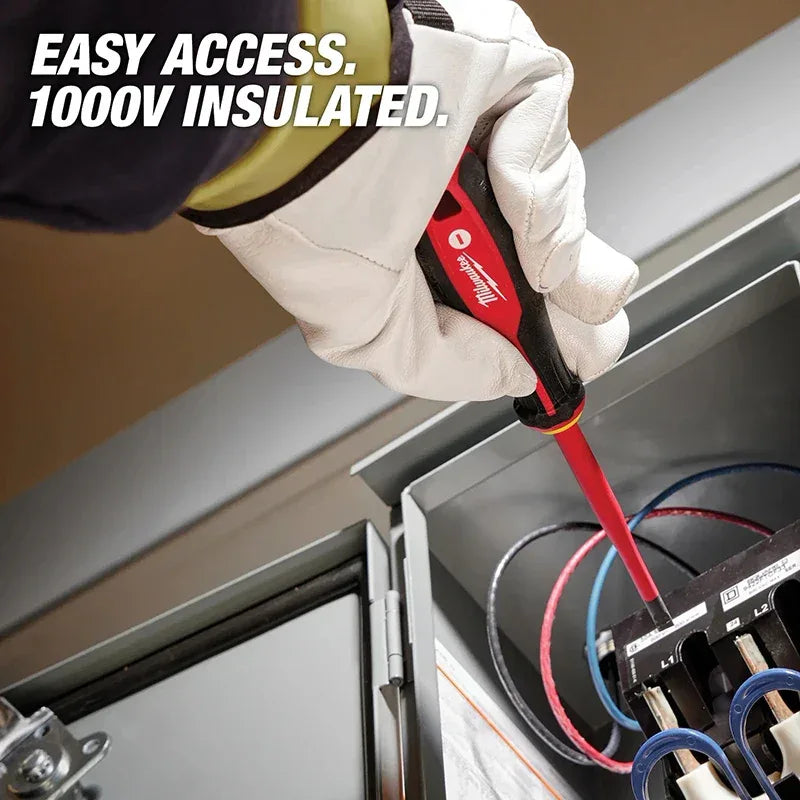 Milwaukee 48-22-2207 1000V Insulated Slim Tip Screwdriver Set