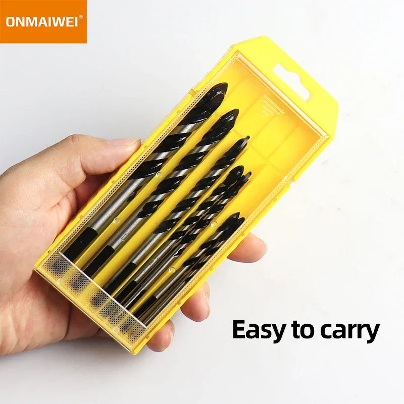 3-12mm Threaded Triangle Tungsten Steel Wall Tile Concrete Drilling Bit Household Marble Overlord Diamond Hand Electric Drill