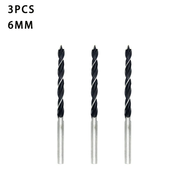 3/5pcs 3 4 5 6 7 8 10mm Quick Change Metal Tools 1/4" Hex Shank Wood HCS Drill Bit Set Round handle