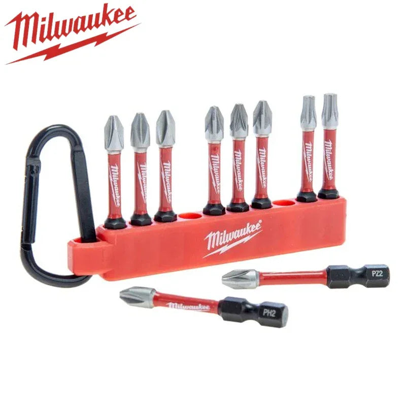 Milwaukee 4932492939 Shockwave Impact Duty Screwdriver Bit Carabiner Set 10PCS