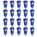 20PCS Insulated Safety 32A 4mm Banana Socket Terminal 5 Colors Female Jack Panel Mount Socket Binding Post Wire Connector