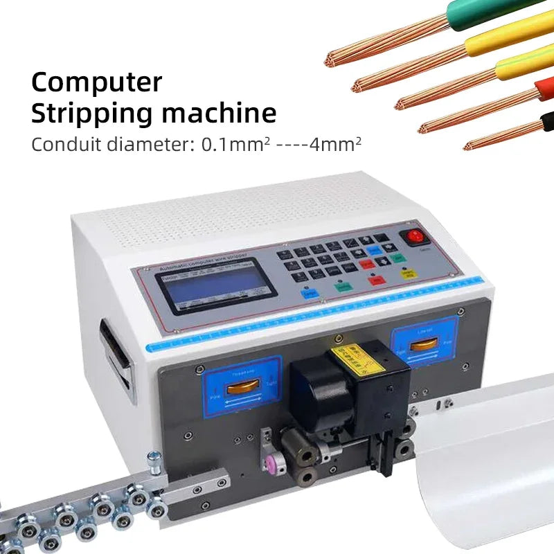 ZSKJ Automatic Wire Stripping Machine 0.1–4mm² Intelligent Cable Stripper Cutting & Peeling Tool for Electrical Use