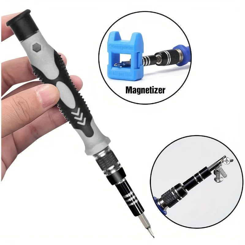 115 in 1 Precision Screwdriver Set, Electronics Repair Tool Kit for PC, Laptop, Cellphone, Watch, PS4, Vive VR, Toy, Eyeglass