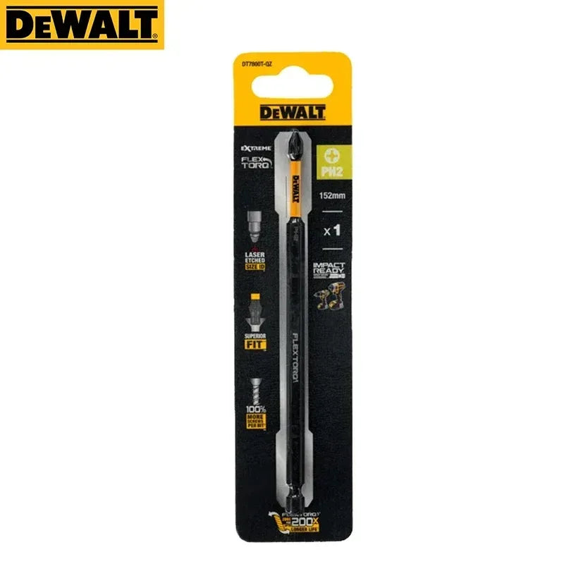 DEWALT DT7800-QZ PH2 FlexTorq Magnetic Bit – 152mm for Electric Drill & Driver