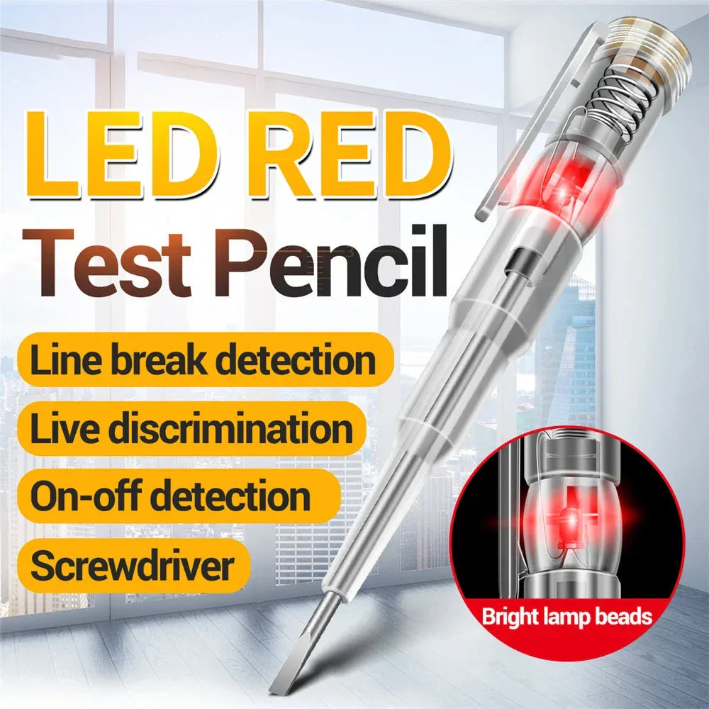 Intelligent Voltage Detector Pen 24-500V – Non-Contact Electrical Circuit Tester Screwdriver