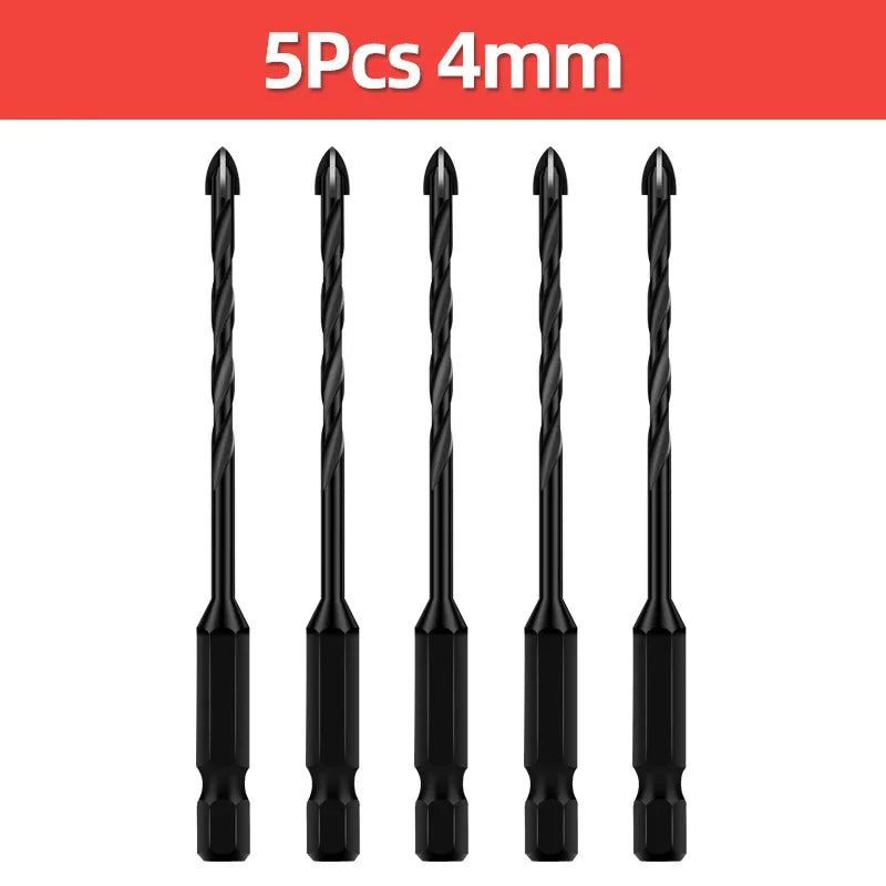 Tungsten Carbide Tile & Glass Drill Bit Set (3–12mm)