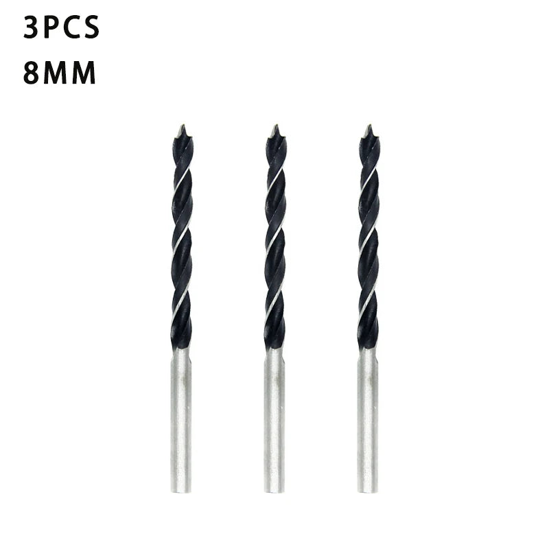 3/5pcs 3 4 5 6 7 8 10mm Quick Change Metal Tools 1/4" Hex Shank Wood HCS Drill Bit Set Round handle