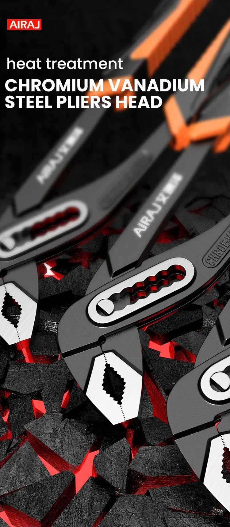 Adjustable Water Pump Pliers 8-12 Inch – Industrial Grade Pipe Grip Tool