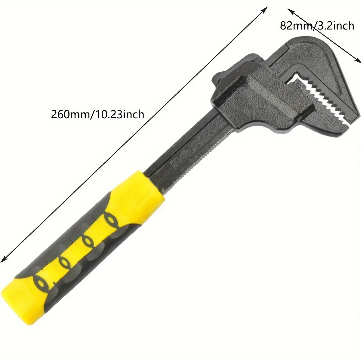 Adjustable Hand Wrench Multi-function Spanner Plumbing Wrench F Type Large Opening Manual Tools Spanner Wrench Pipe Repair Tools