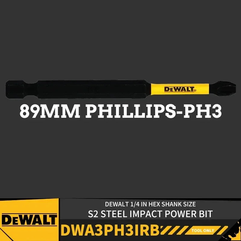 DEWALT Impact Power Bits – Phillips & Slotted 57/89/152mm