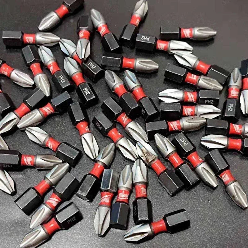 Milwaukee Original PH2 Drill Bits 63.5mm – High-Speed Steel Screwdriver Heads with Magnetism