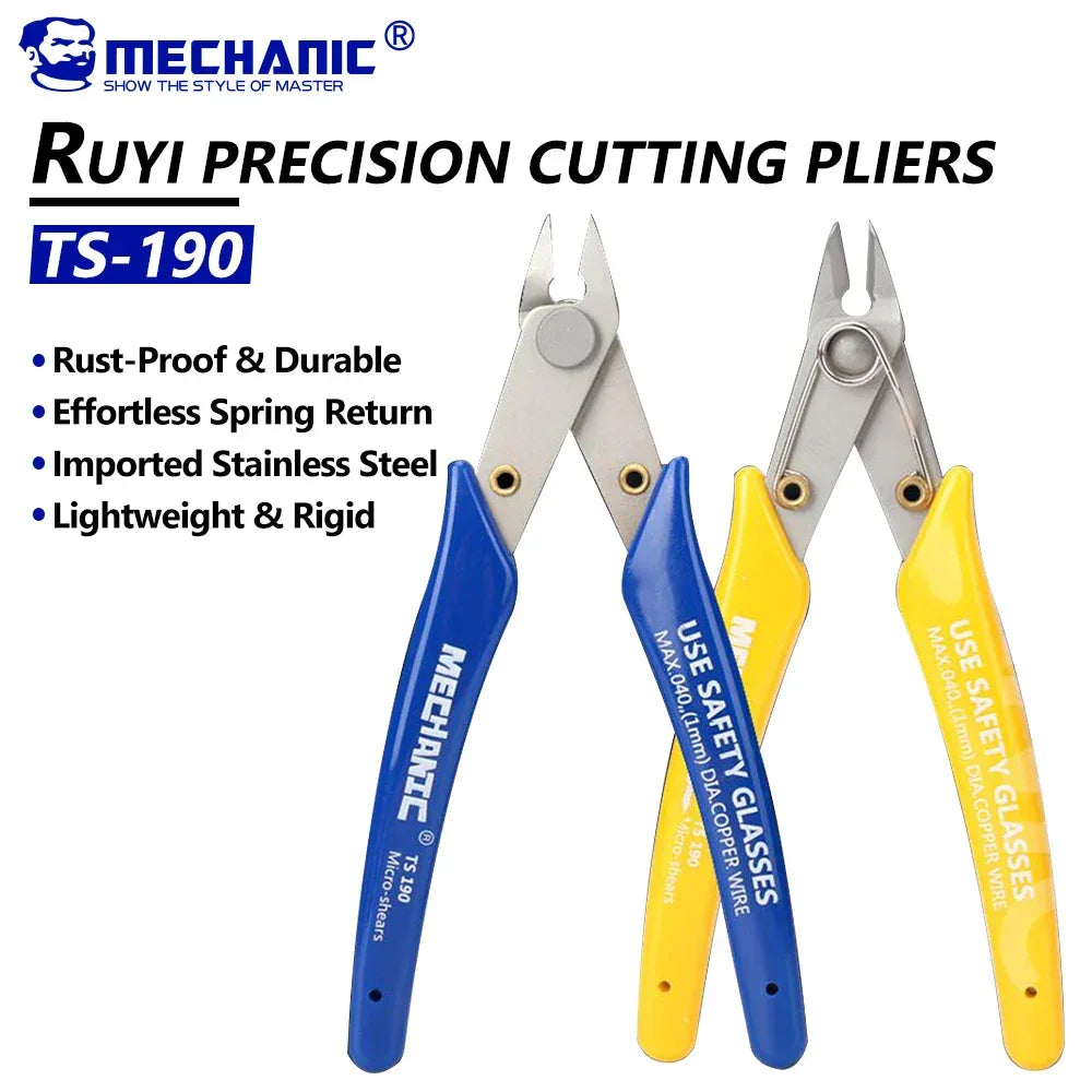 MECHANIC TS‑190 High Precision Diagonal Cutting Pliers