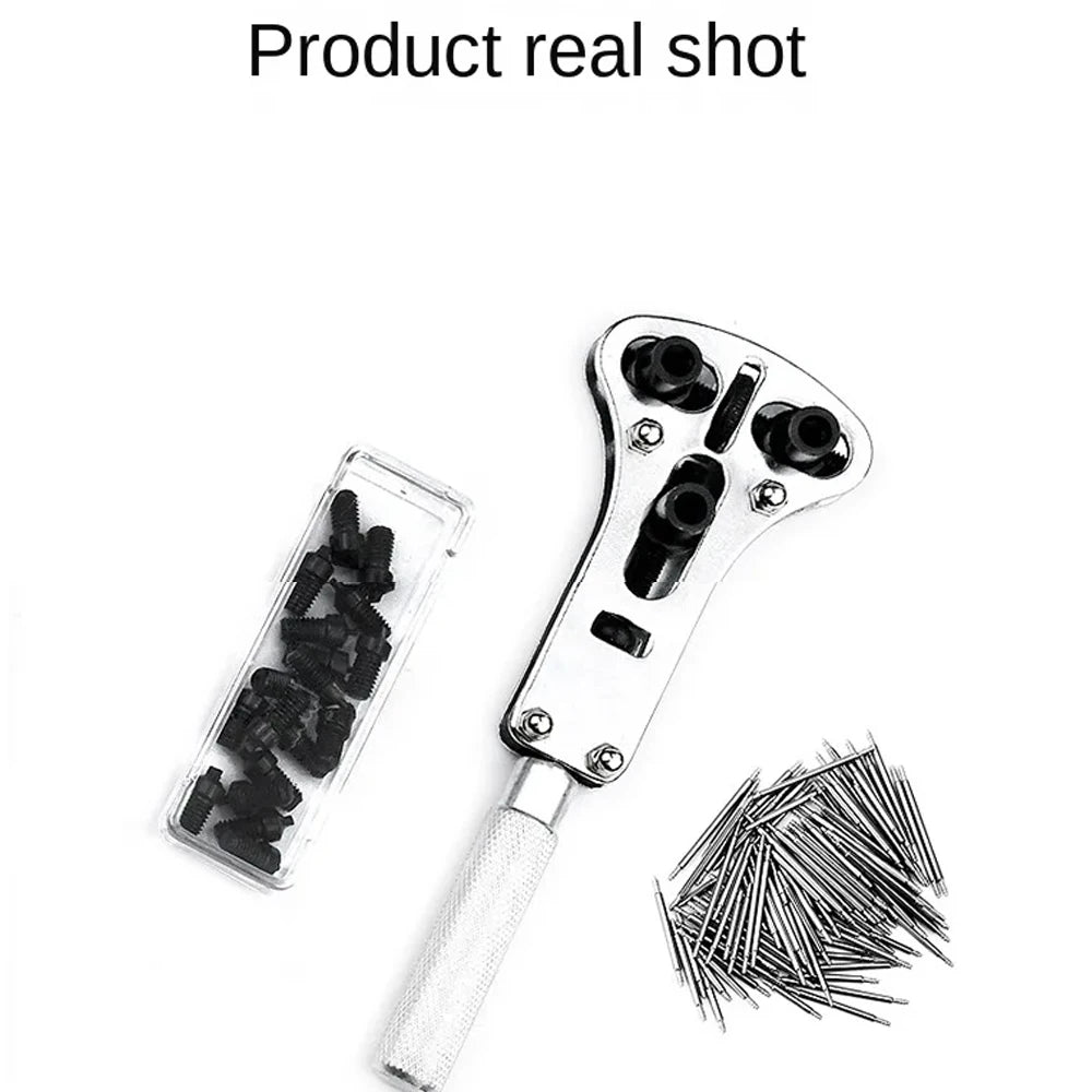 147 Parts Watch Repair Tool Kit for Disassembly Installation Maintenance Adjusting Straps Replacing Batteries
