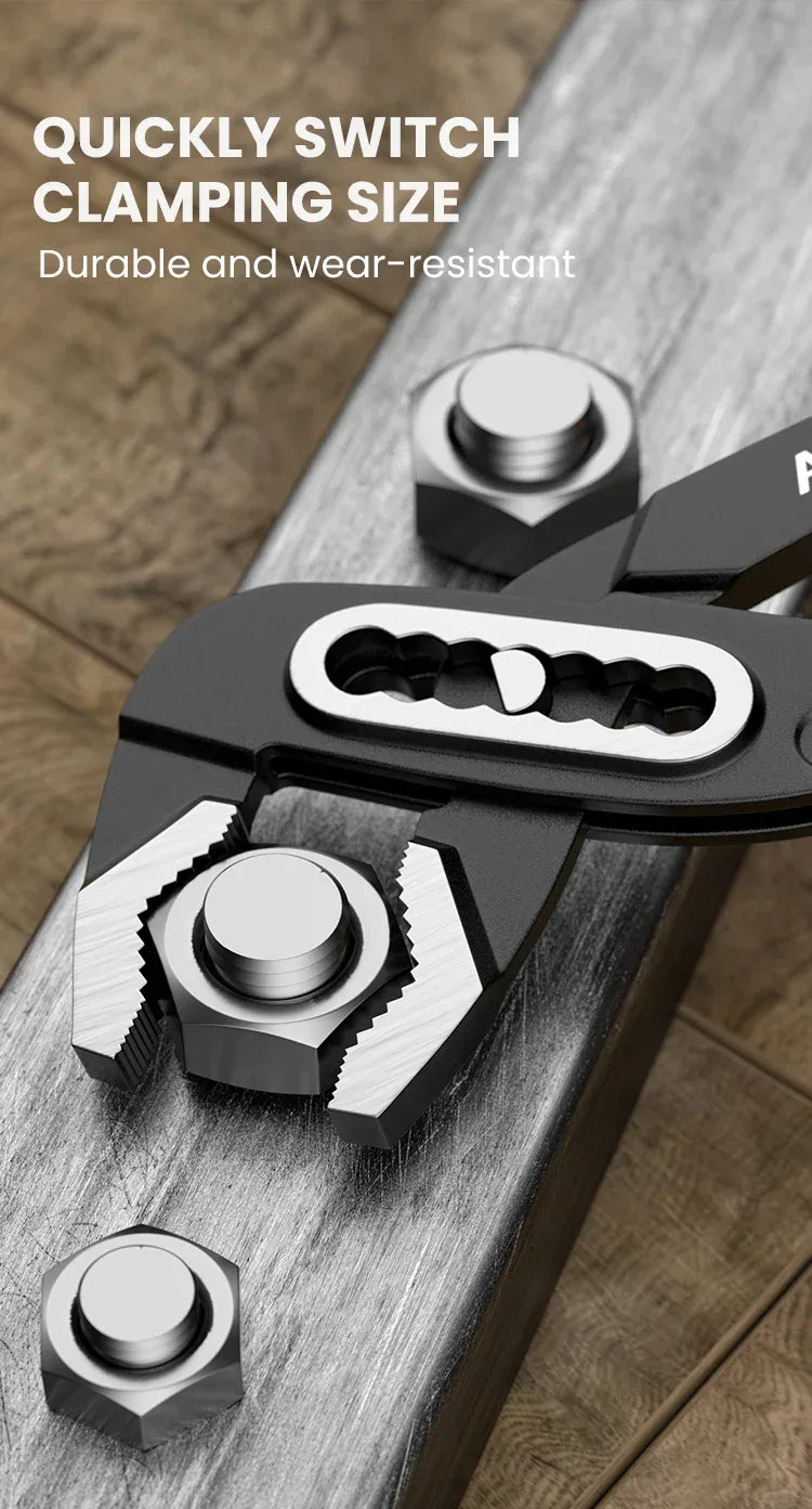 Adjustable Water Pump Pliers 8-12 Inch – Industrial Grade Pipe Grip Tool