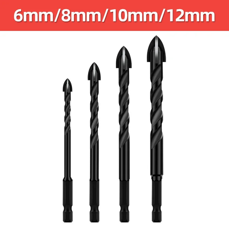 Tungsten Carbide Tile & Glass Drill Bit Set (3–12mm)