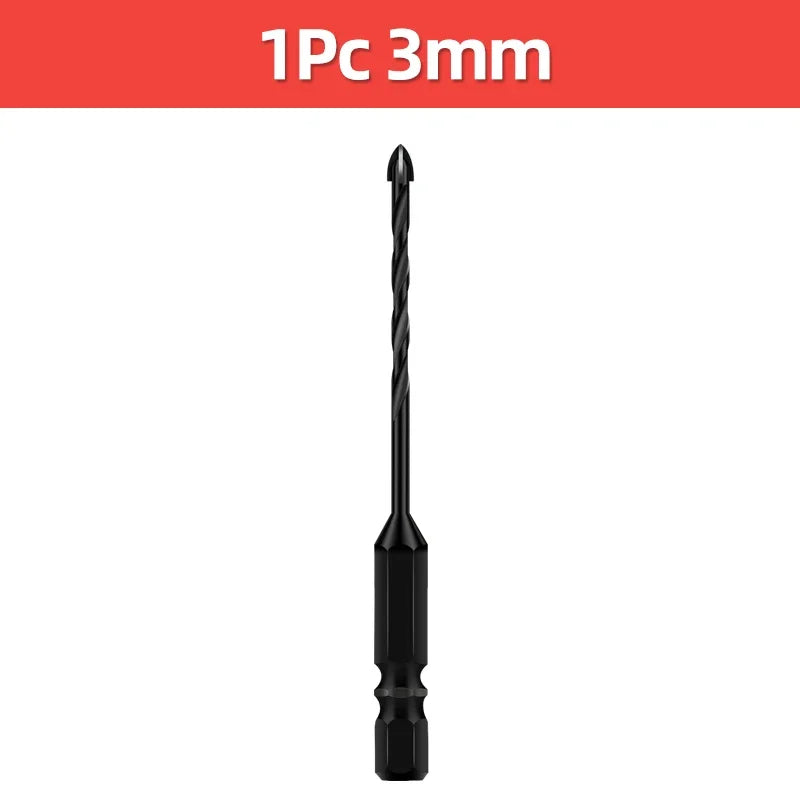 Tungsten Carbide Tile & Glass Drill Bit Set (3–12mm)