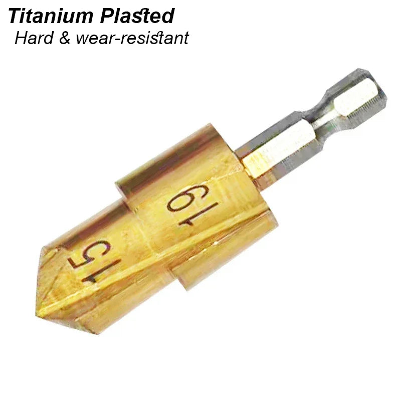 drill bit reamer for cleaning and widening pipe ends