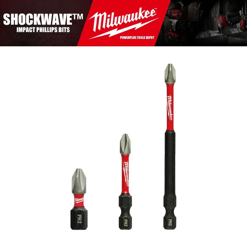 Milwaukee SHOCKWAVE™ Impact Phillips Bits – Durable Driver Bit Set