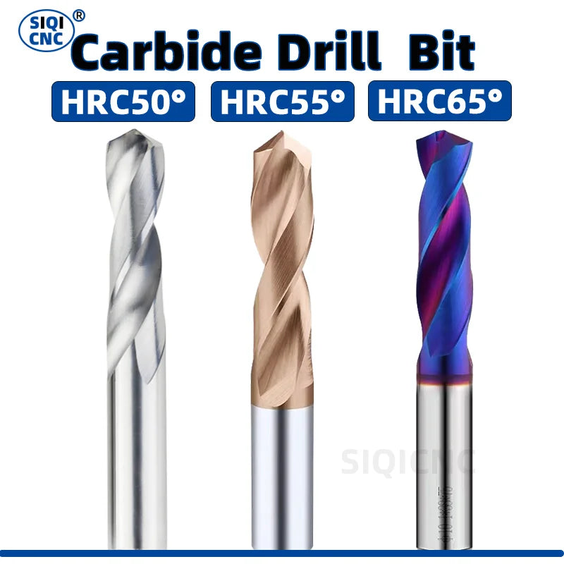 Solid Tungsten Carbide CNC Drill Bits Set (1.0–20mm)