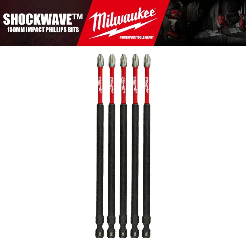 Milwaukee SHOCKWAVE™ Impact Phillips Bits – Durable Driver Bit Set
