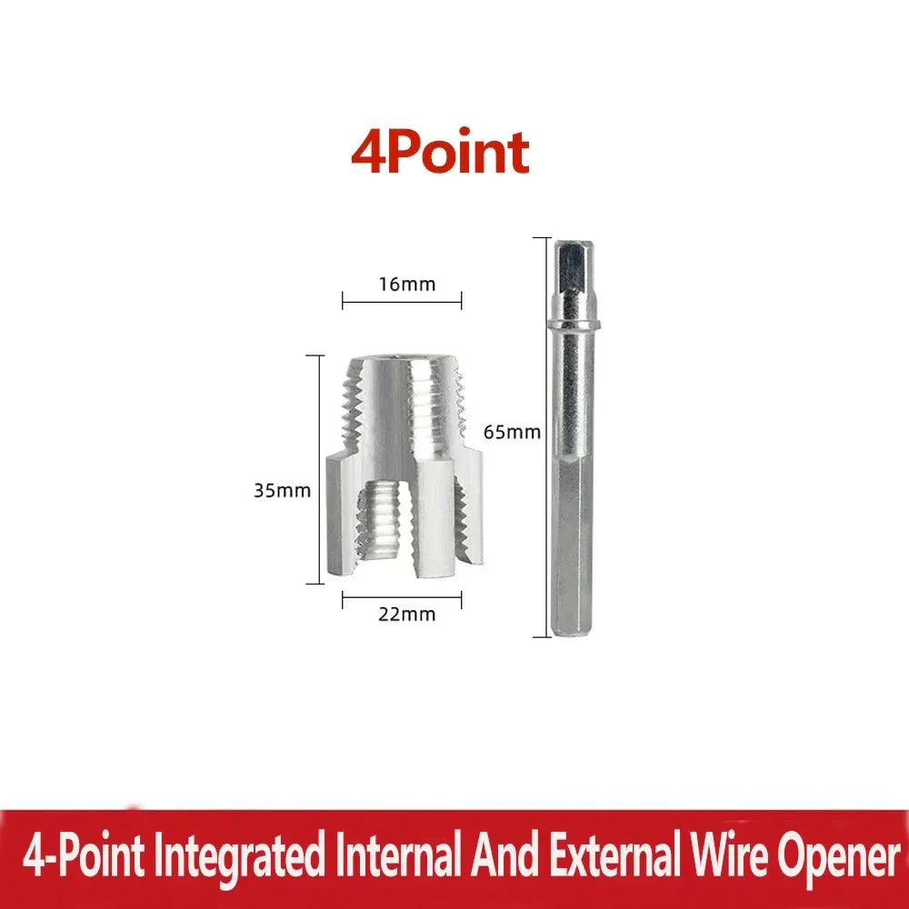 PPR Pipe Threading Tool Set – Manual Plastic Pipe Tap Kit 1/2” & 3/4” for Home Plumbing Repair