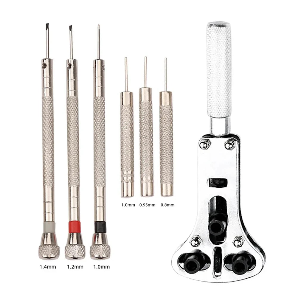 147 Parts Watch Repair Tool Kit for Disassembly Installation Maintenance Adjusting Straps Replacing Batteries