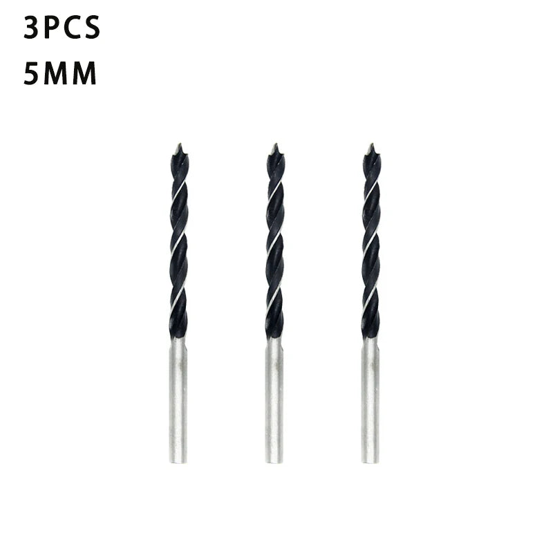 3/5pcs 3 4 5 6 7 8 10mm Quick Change Metal Tools 1/4" Hex Shank Wood HCS Drill Bit Set Round handle