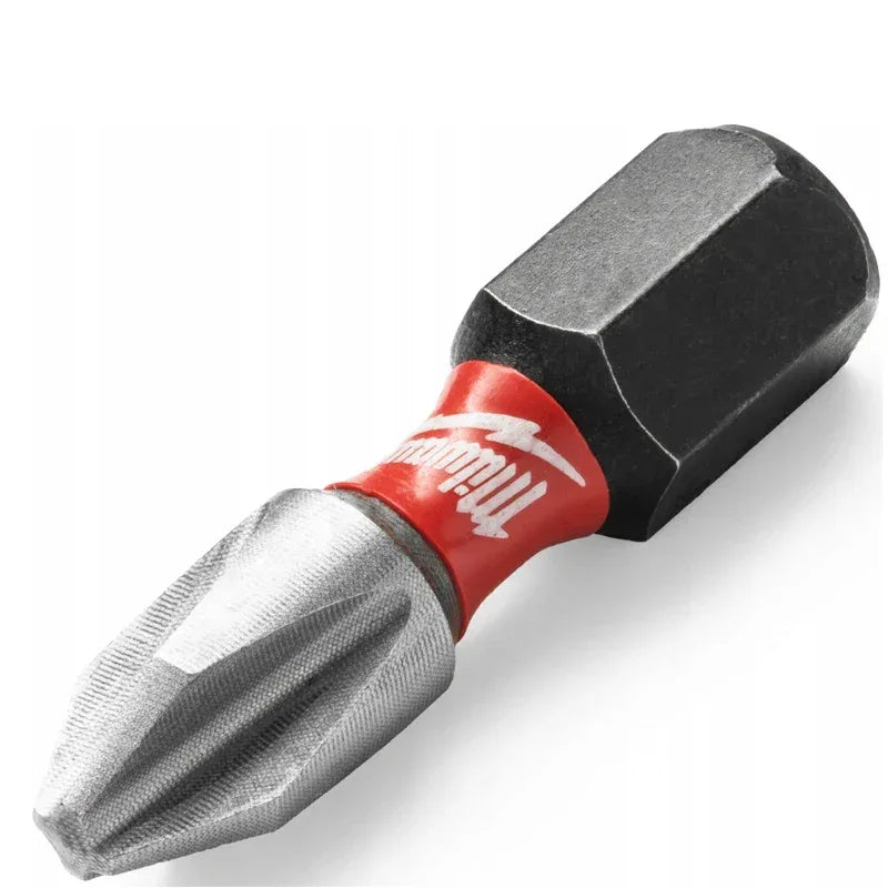 Milwaukee PH2 25mm Impact Bits 25 Pack SHOCKWAVE High Hardness Screwdriver Bits 4932430853