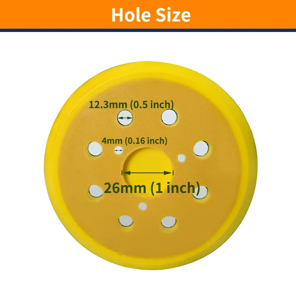 5 Inch 8 Hole Hook and Loop Sanding Pad Replacement for DEWALT Orbital Sander