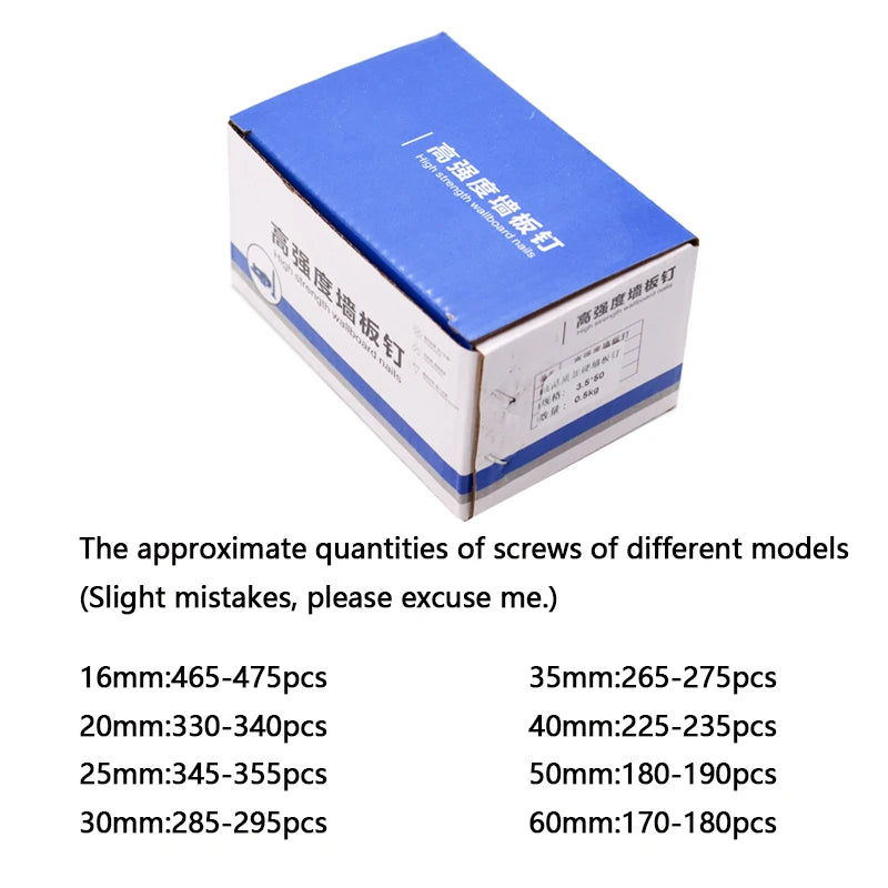 1 box/0.5kg lot drywall screw Cross Countersunk Flat Head Self-tapping Screw M3.5 Black Carbon Steel Phillips woodworking screw