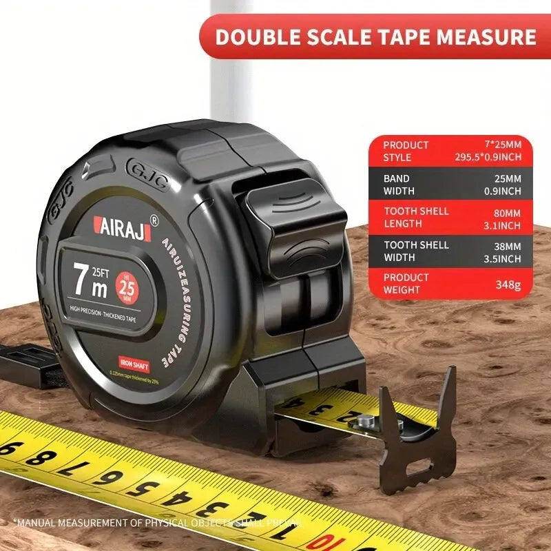 3m/5m/7.5m Tape Measure, Easy Read Measuring Tape Retractable With Lock,Ft/Metric